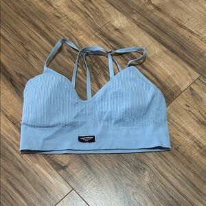 Lucky Brand Light Blue Ribbed Bralette